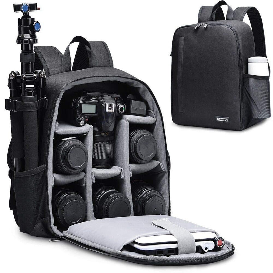 Multi-functional Camera Backpack Digital DSLR Camera Bag Waterproof  Bag Outdoor Camera Photo Case for Nikon Canon sony