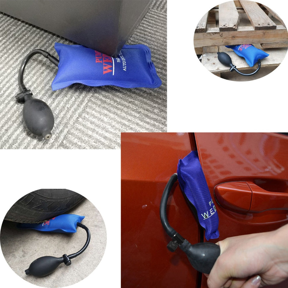 Air bag equipped with a bulb pump made of a sturdy viny  elease valve for quicd Lock Pick tool air bag tool PUMP WEDGE Auto Entry Tools easy inflating and deflating